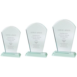 EXPLORER STAR JADE GLASS AWARD - 190MM - AVAILABLE IN 3 SIZES